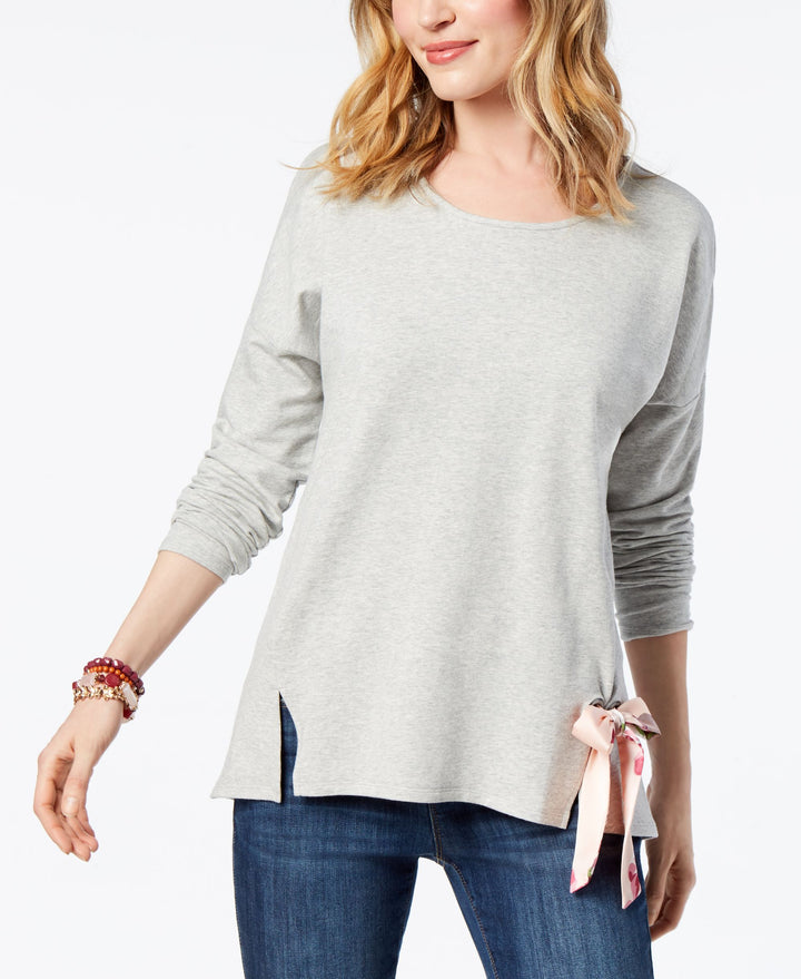 Style & Co Petite Tie Hem Top