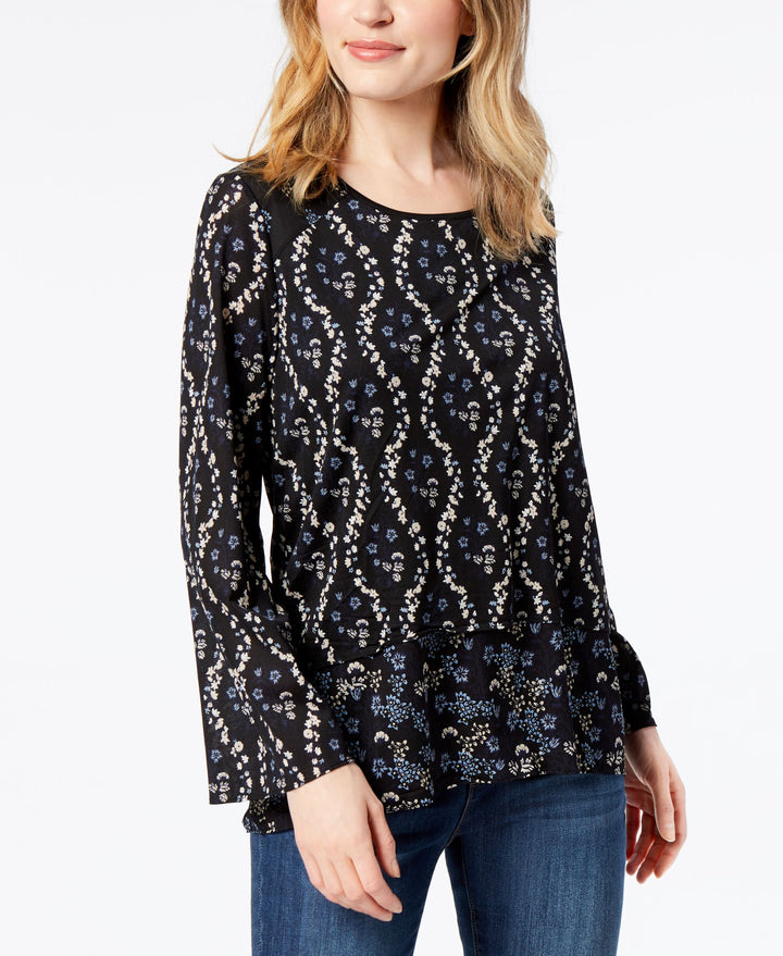 Style & Co Bell Sleeve Top