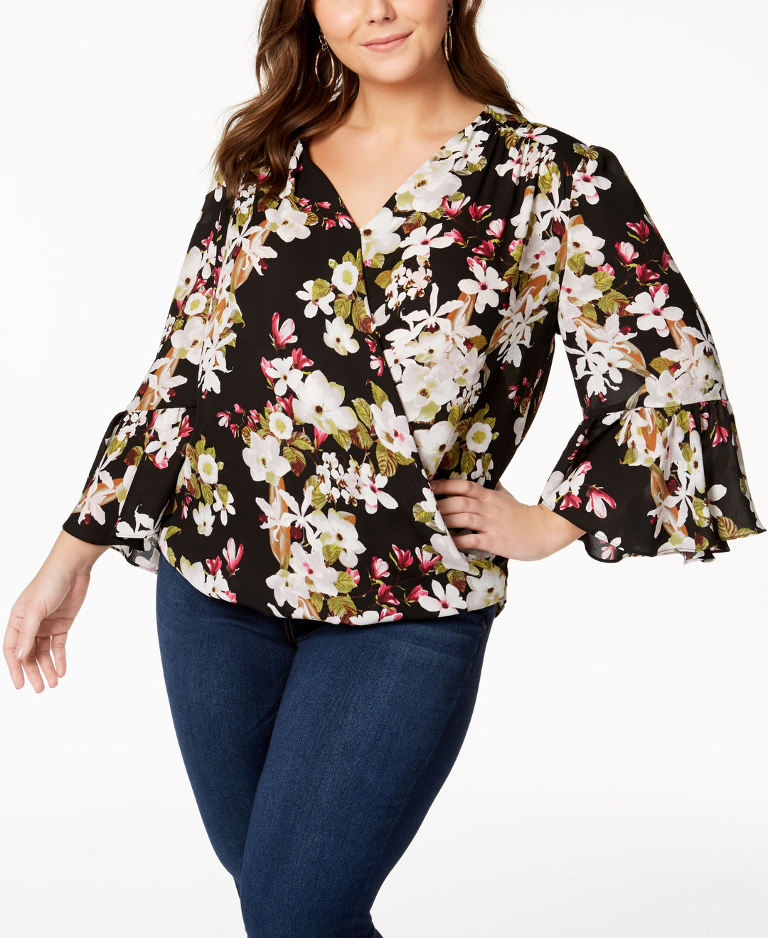 Plus Size Printed Blouse