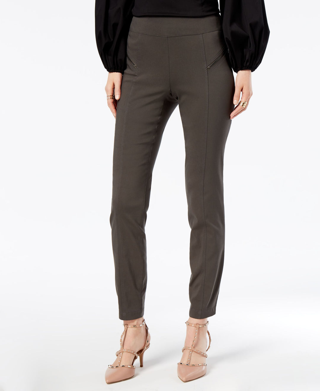 Curvy Fit Skinny Moto Pants