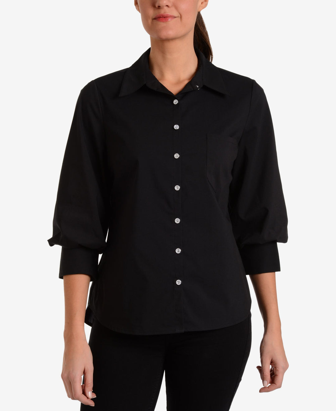 NY Collection Blouson Sleeve Blouse