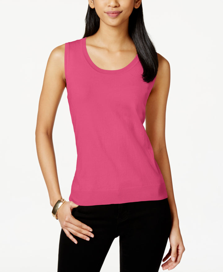 Charter Club Sleeveless Scoopneck Sweater