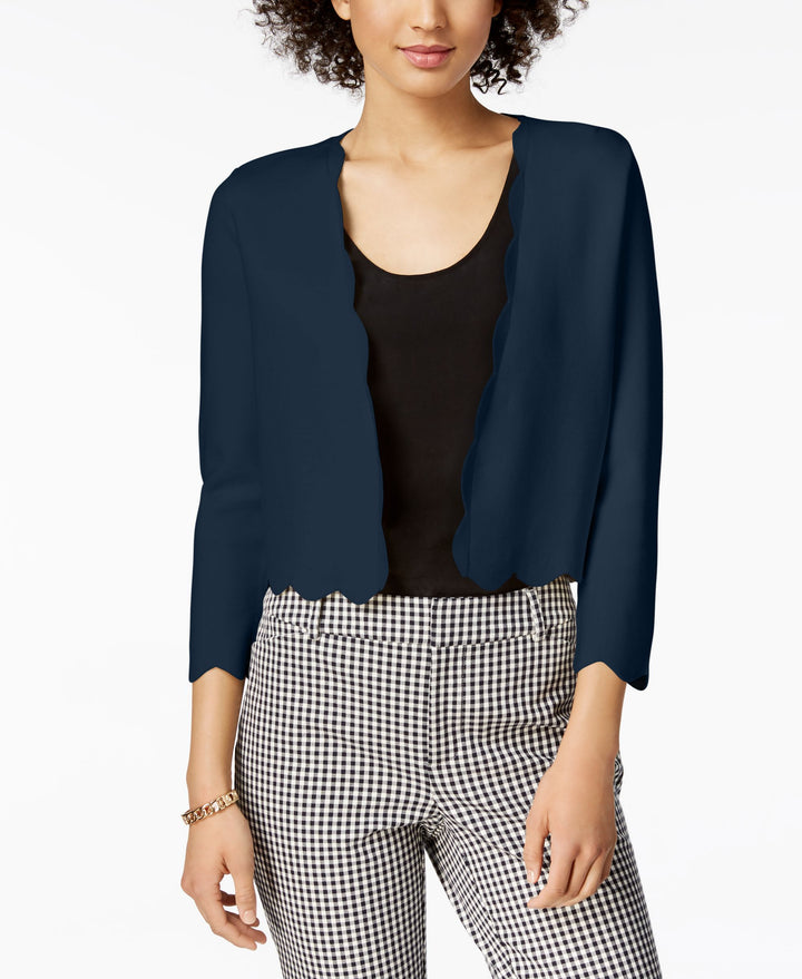 Charter Club Petite Scalloped Edge Cardigan