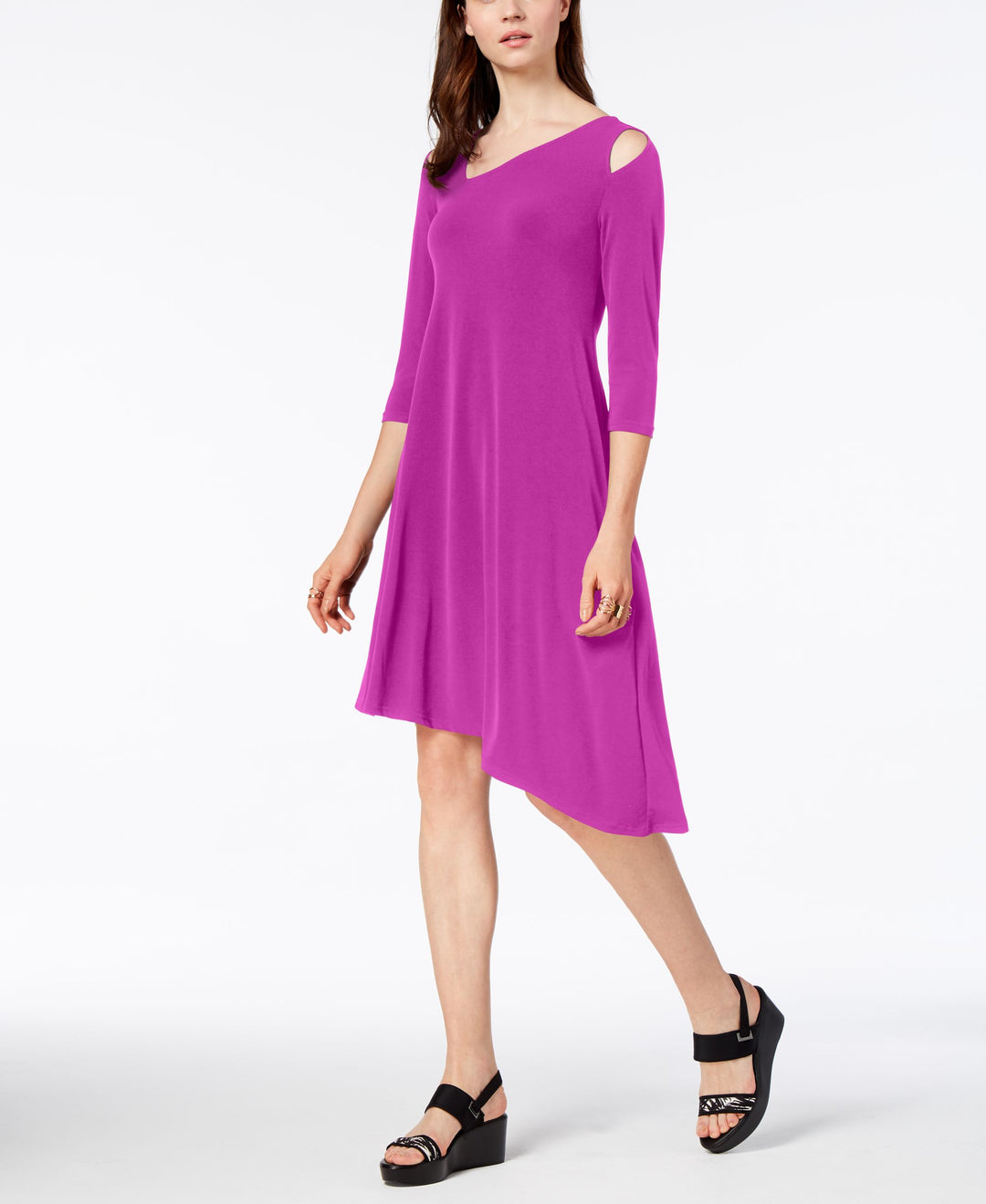 Alfani Cutout Asymmetrical Dress