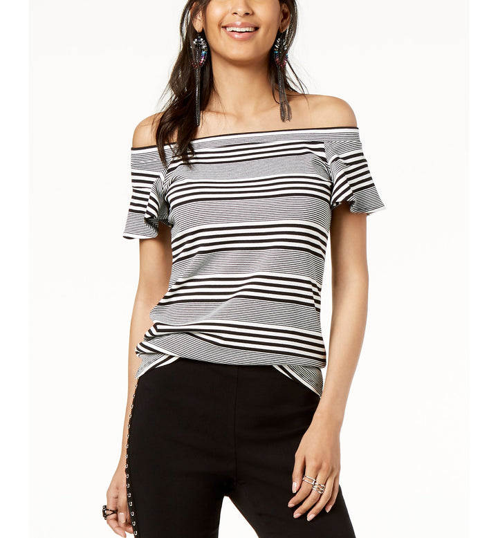 Striped Off The Shoulder Top
