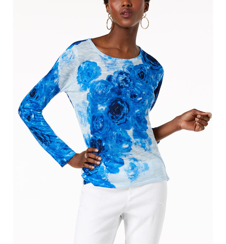 Scoop Neck Dolman Sleeve Top