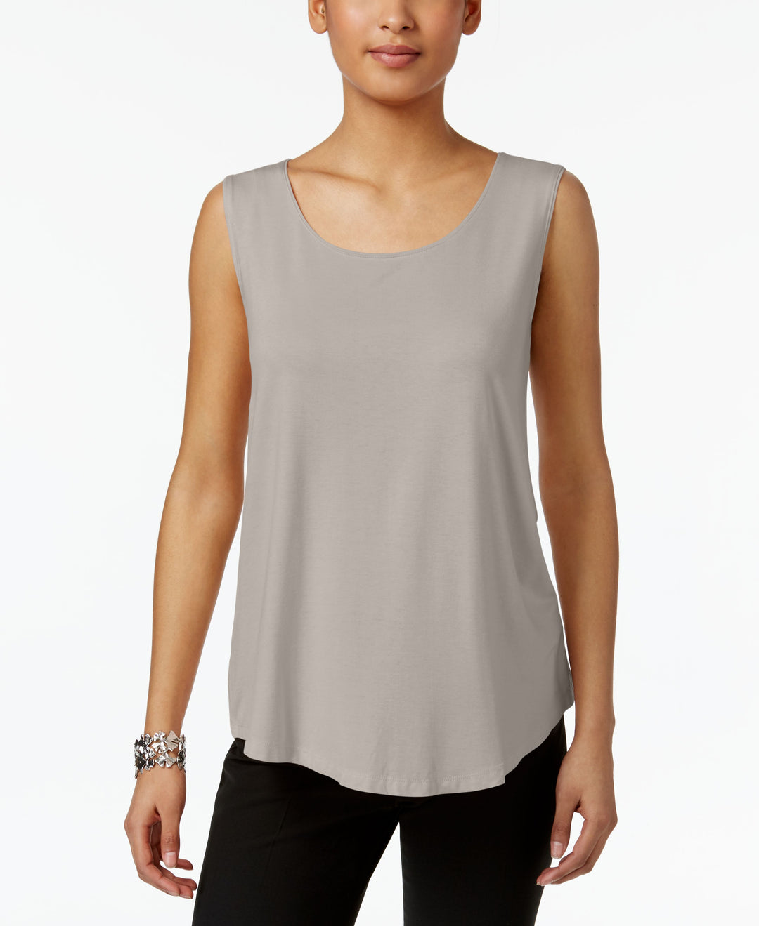 JM Collection Scoop Neck Tank Top