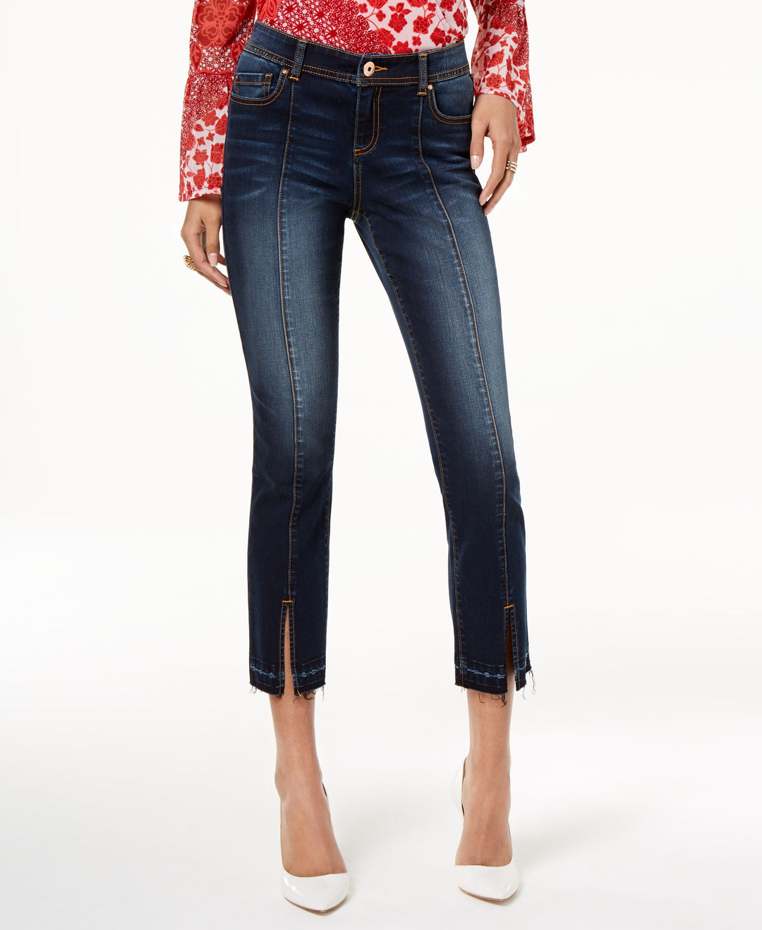 Cropped Released Hem Jeans