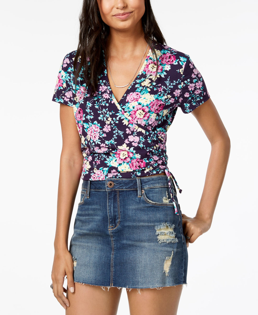 By Ikeddi Juniors' Cropped Wrap Top