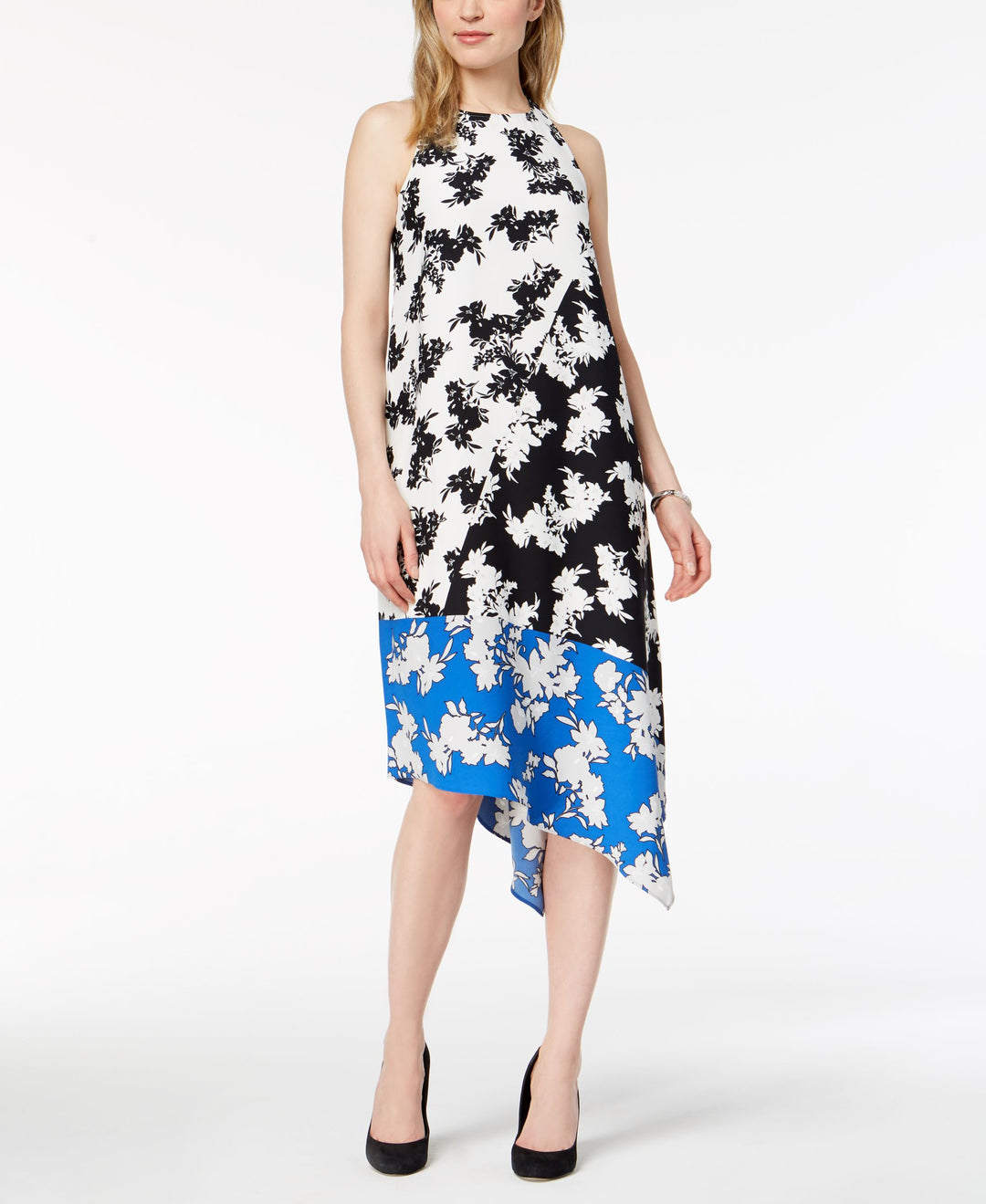 Alfani Asymmetrical Hem Swing Dress