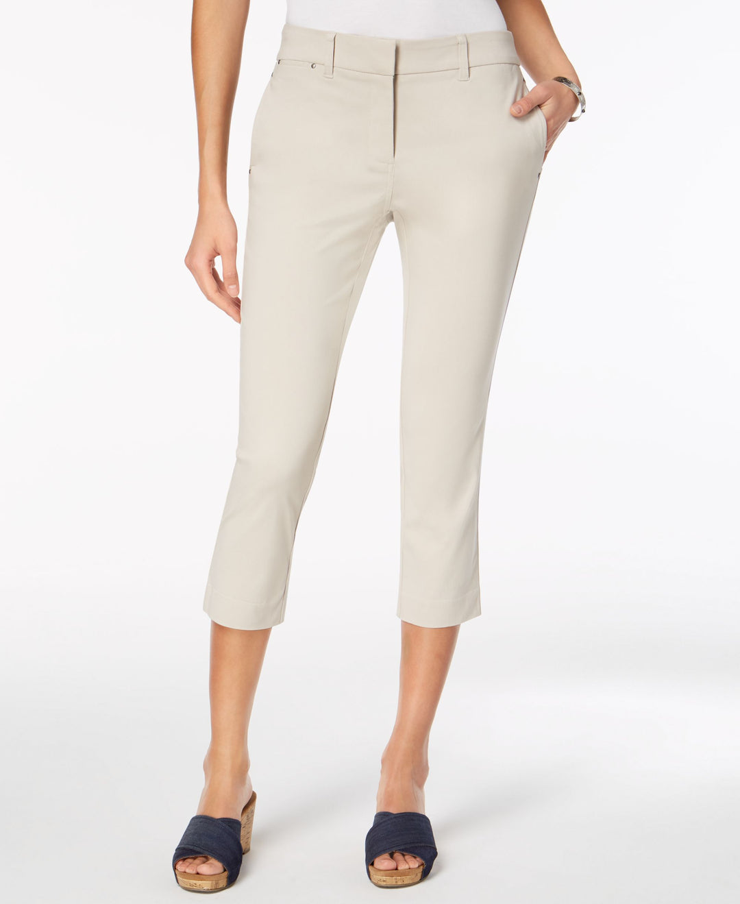 Straight-Leg Capri Pants