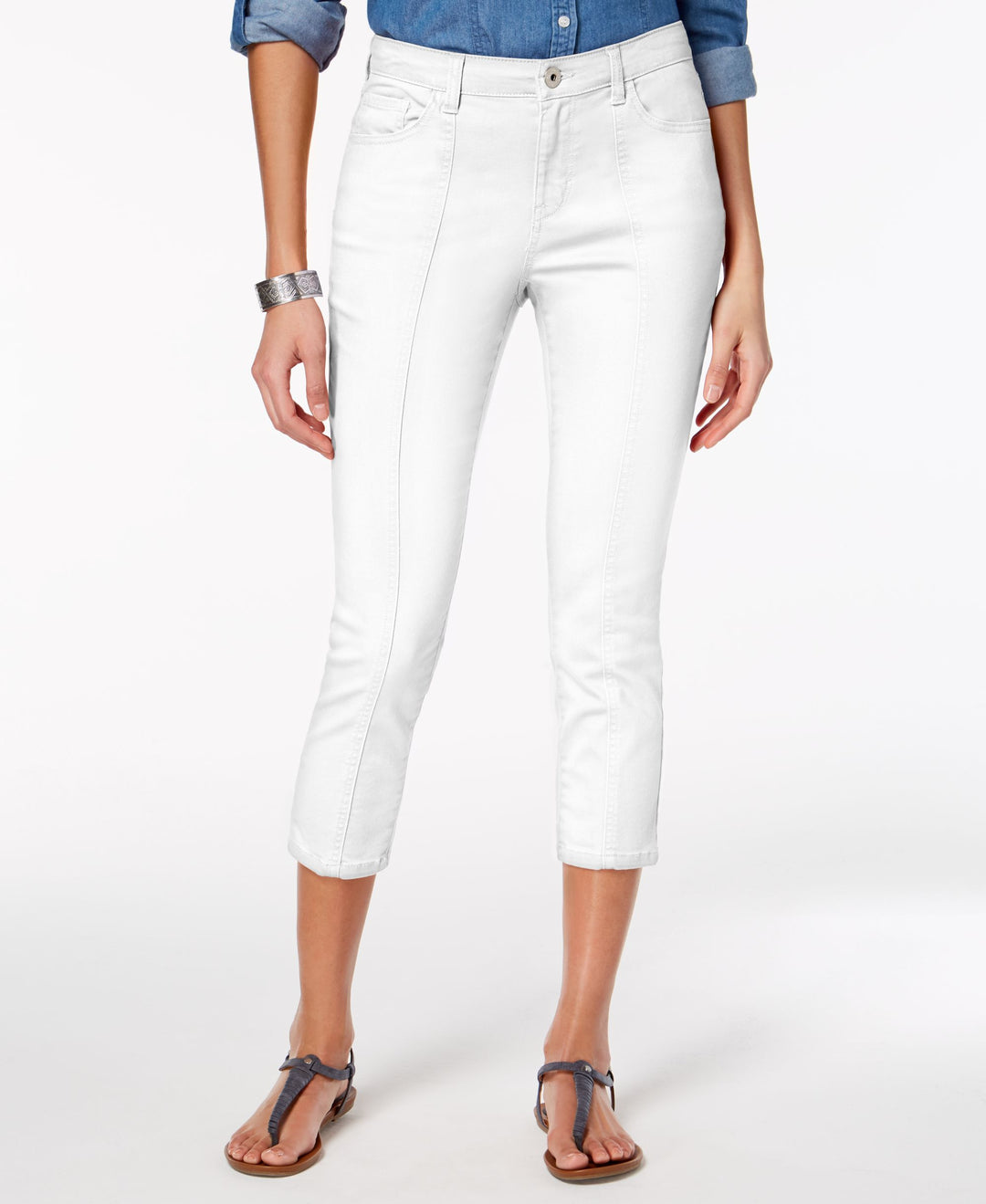 Style & Co Front Seam Capri Jeans