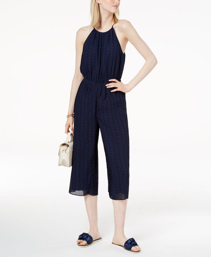 Maison Jules Pleated Cropped Jumpsuit
