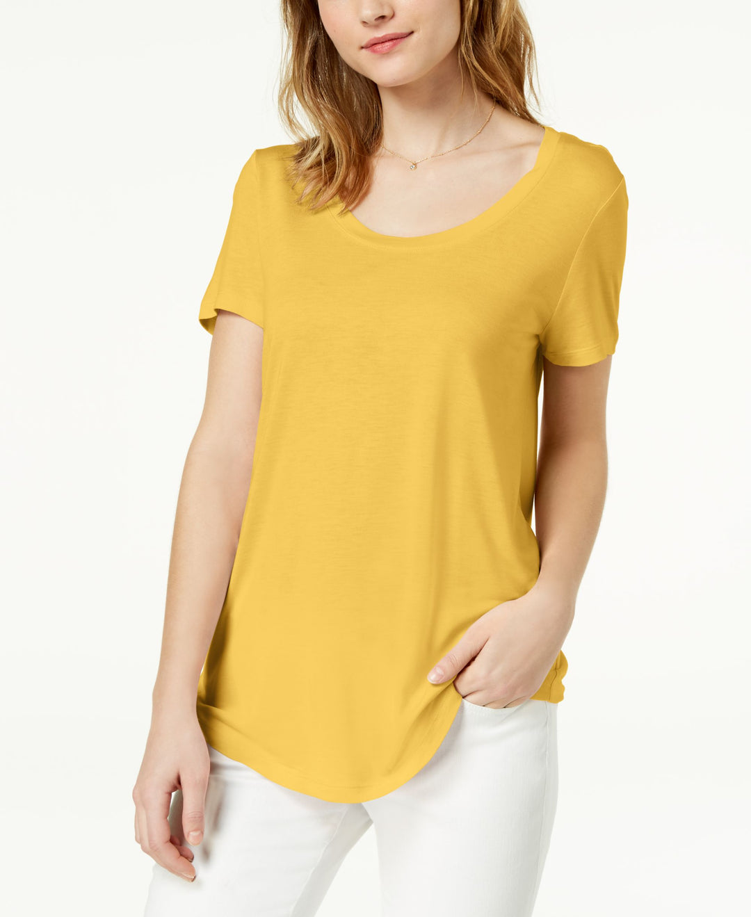 Maison Jules Scoop Neck T-Shirt