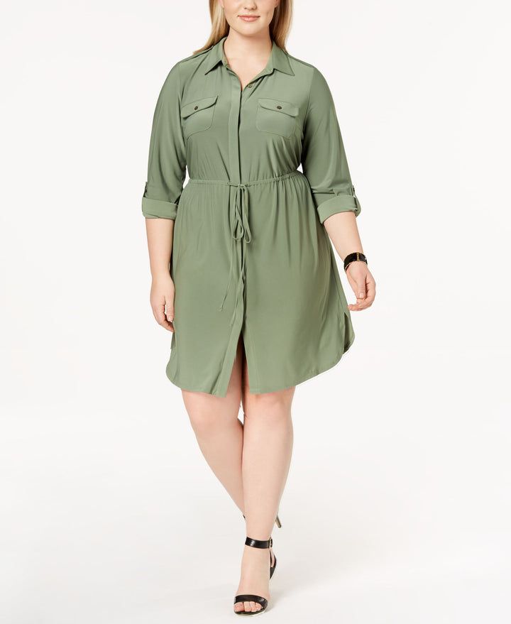 NY Collection Utility Shirtdress