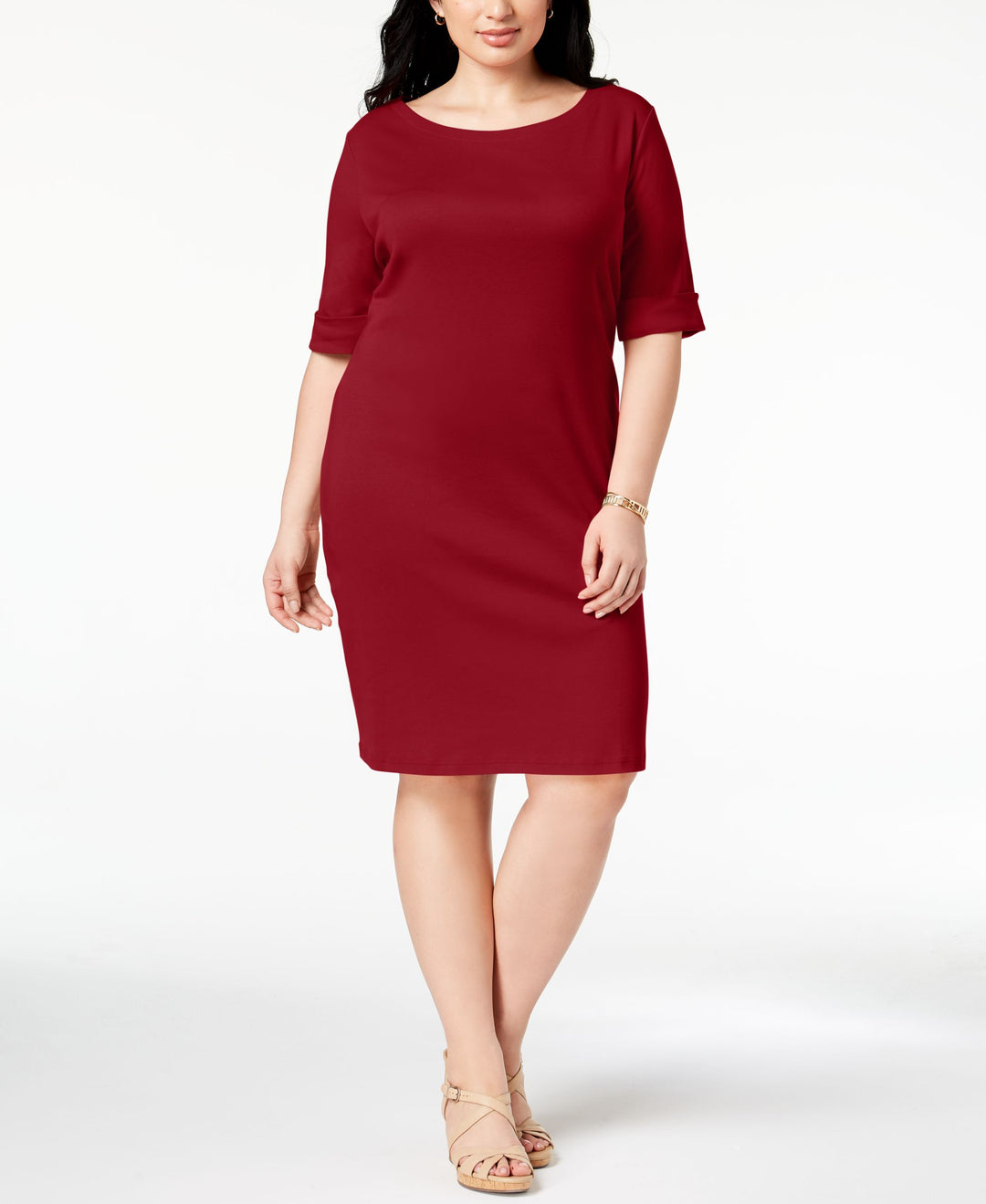 plus size cotton shift dress Celkuser Plus Size Summer Casual Shift Dress for Curvy Women V Neck Ruffled Short Sleeves Loose Shirt Dresses with Pockets (cel164,14,ArmyGreen) at Amazon Women's Clothing store