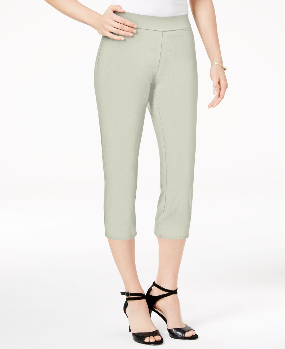JM Collection Petite Pull On Capri Pants