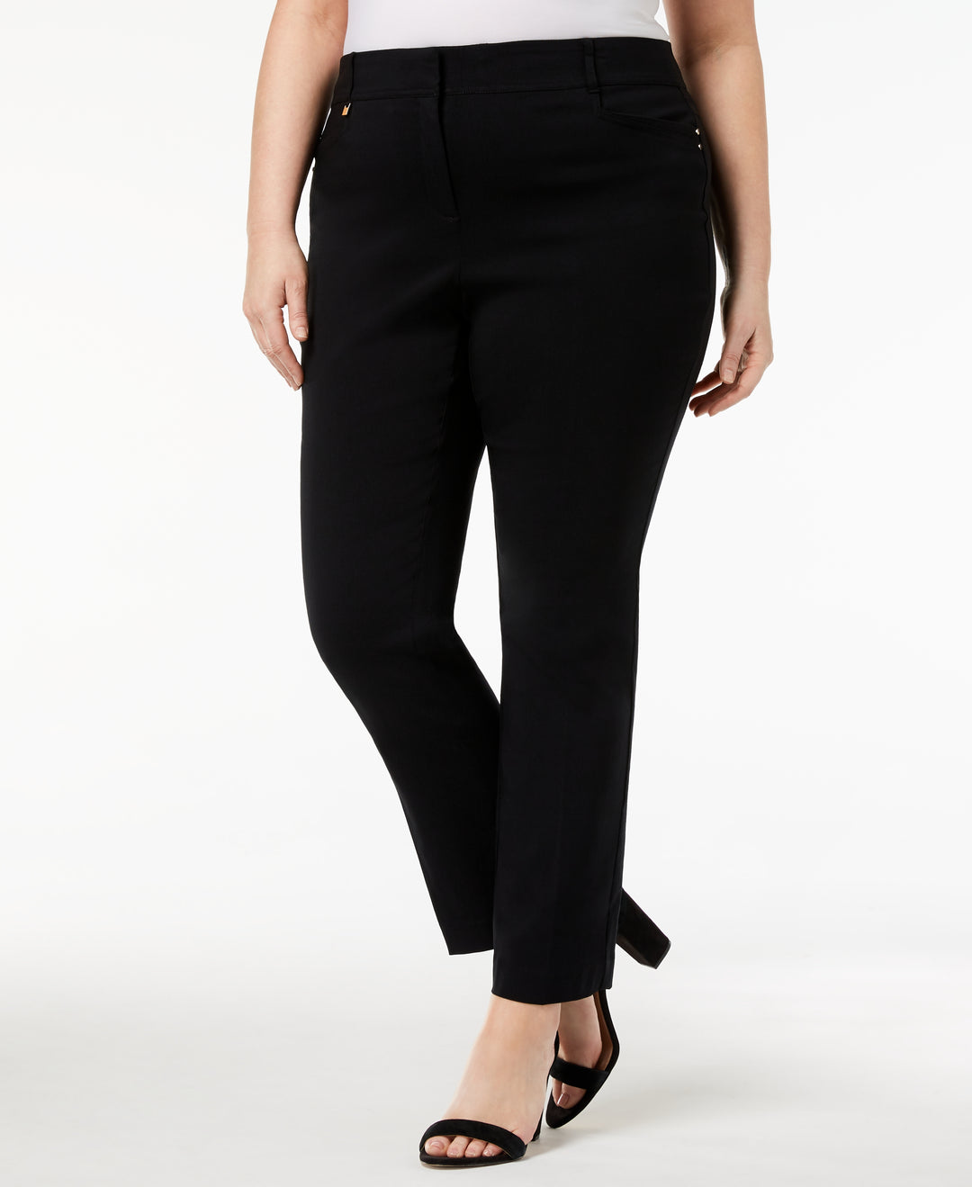 Plus & Petite Plus Size Tummy Control Curvy-Fit Pants