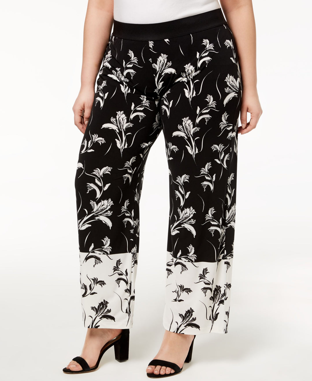 Alfani Plus Size Printed Palazzo Pants