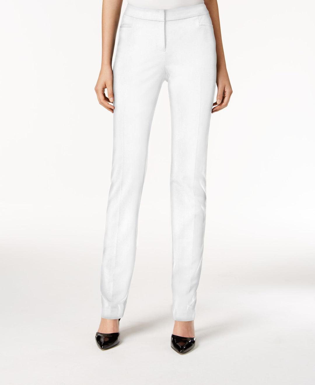 Alfani Modern Straight Leg Pants Regular Short Lengths Cloud 14