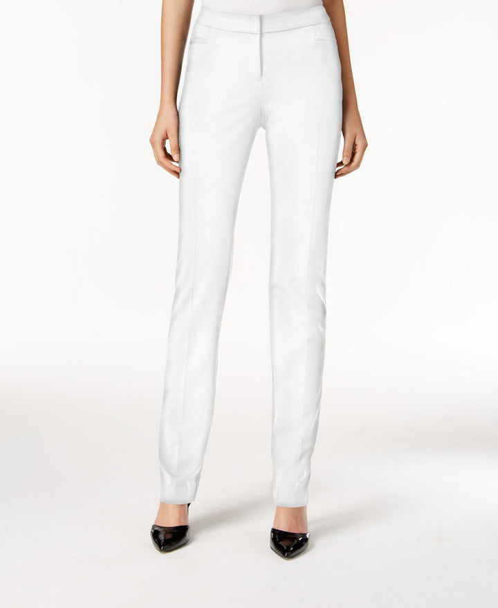 Alfani Modern Straight Leg Pants Regular Short Lengths Cloud 14