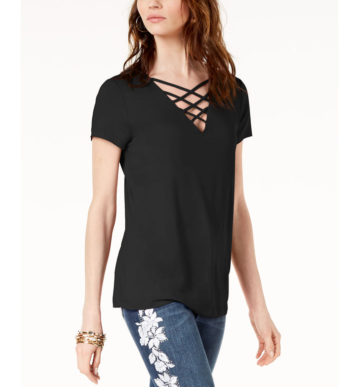 Lattice Neck Top
