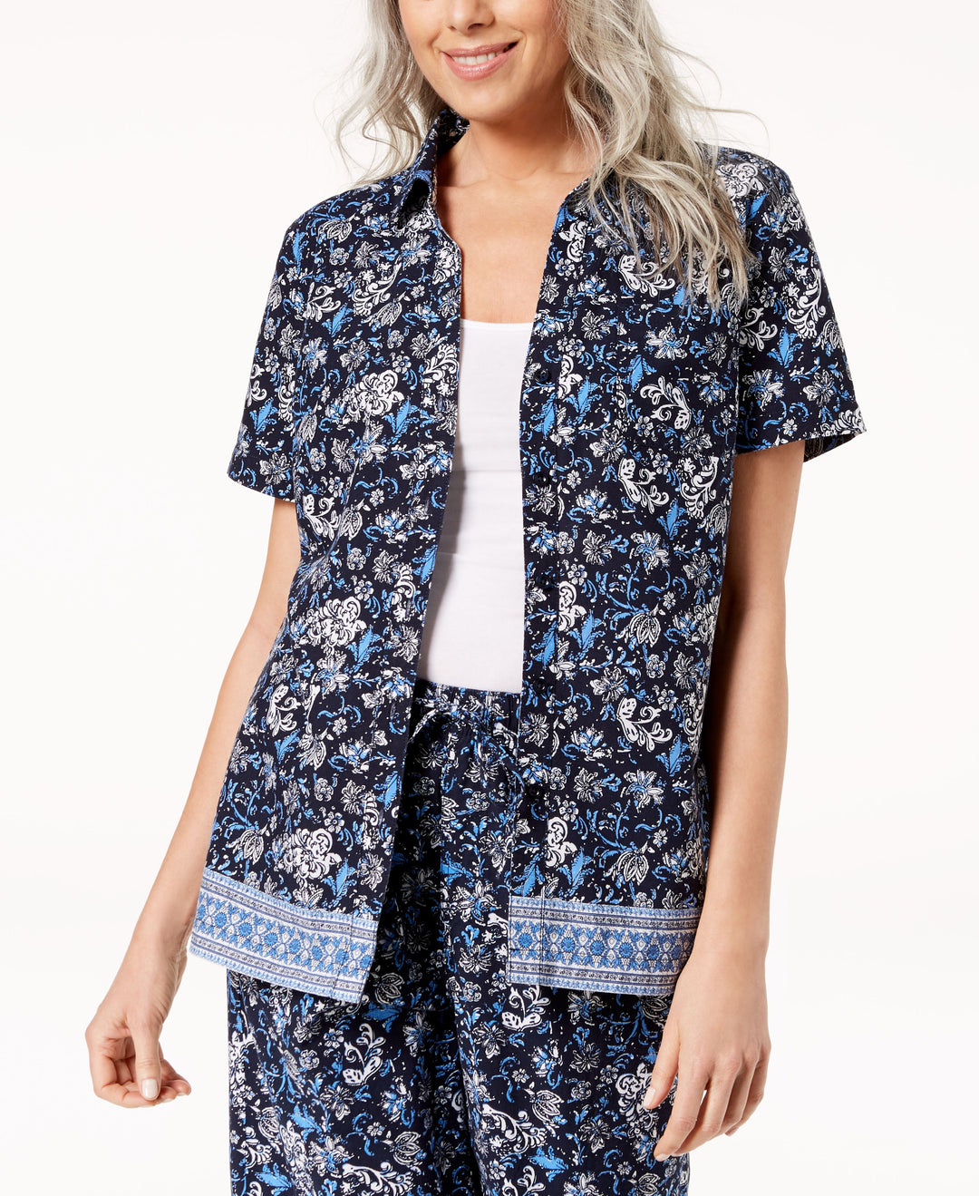 Karen Scott Printed Shirt