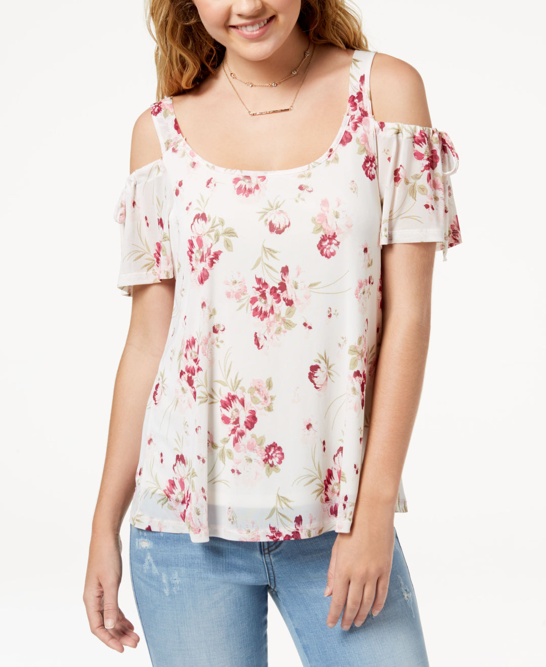 By Ikeddi Juniors' Cold-Shoulder Top