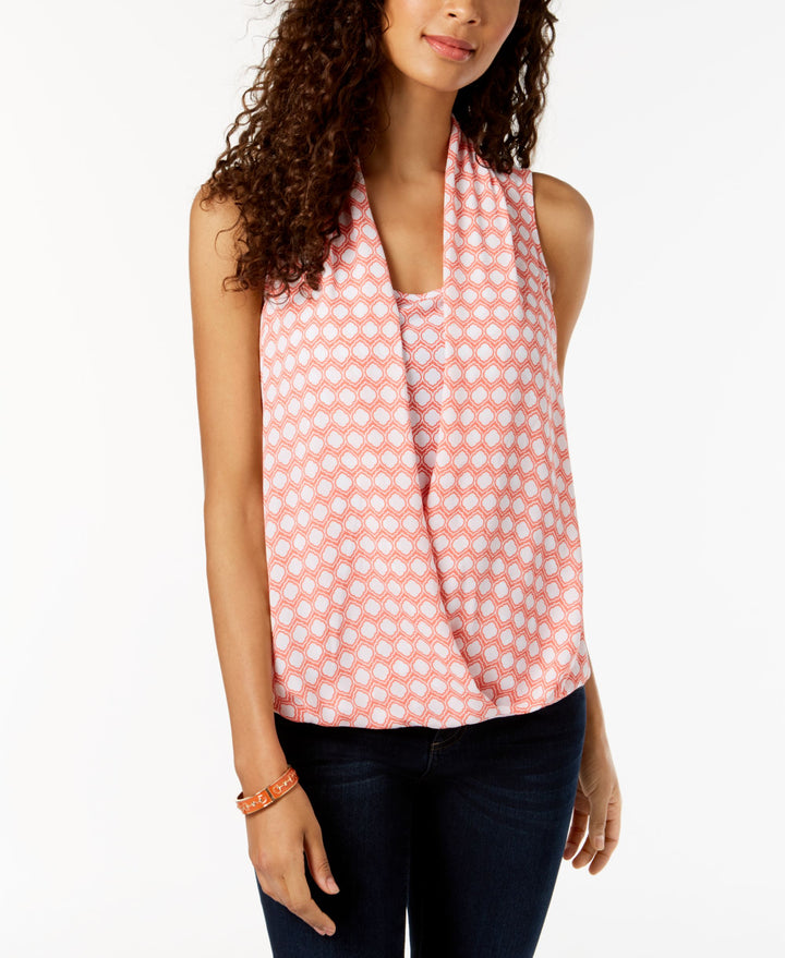 Charter Club Printed Layered Look Top