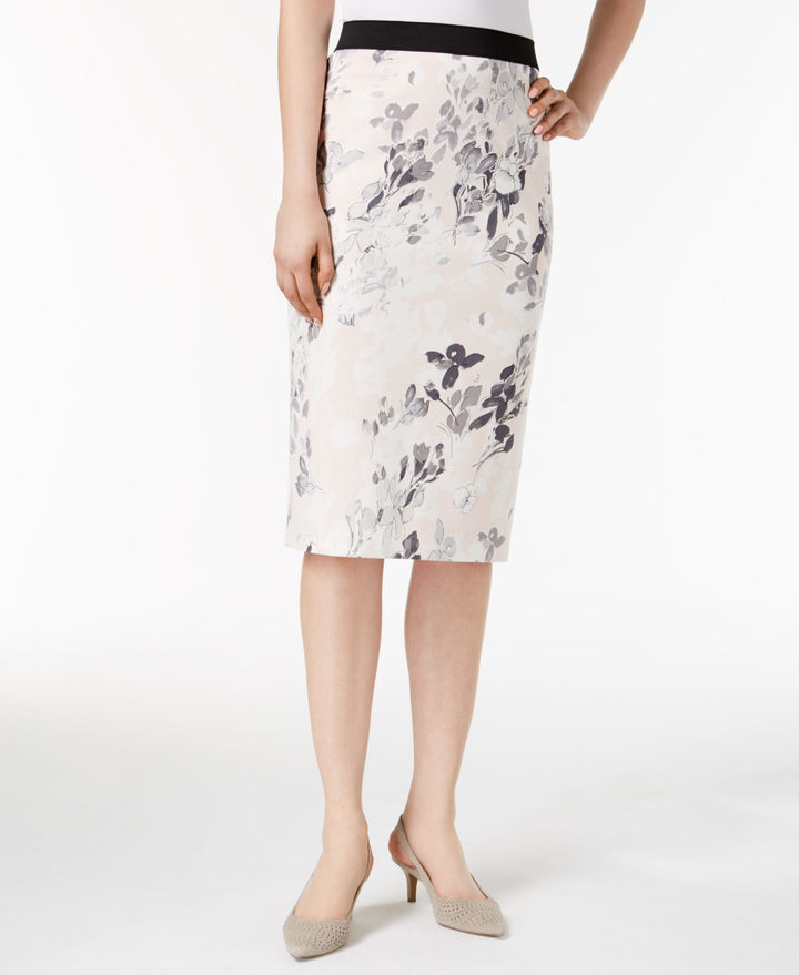 Alfani Petite Printed Pencil Skirt