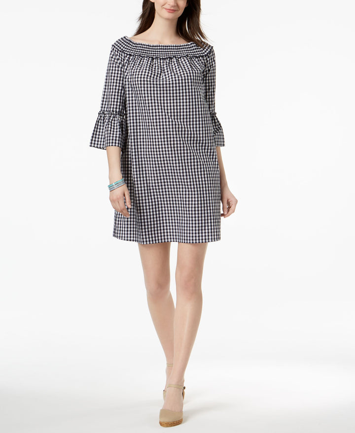 Charter Club Cotton Off The Shoulder Shift Dress