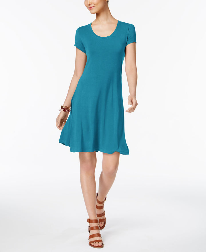 Women's Short-Sleeve A-Line Dress