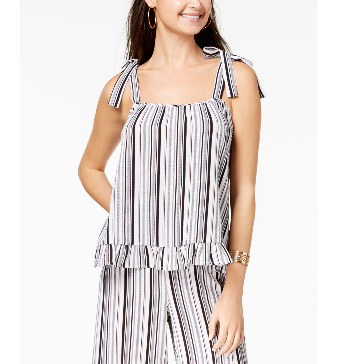 By Ikeddi Juniors' Ruffled Tank Top