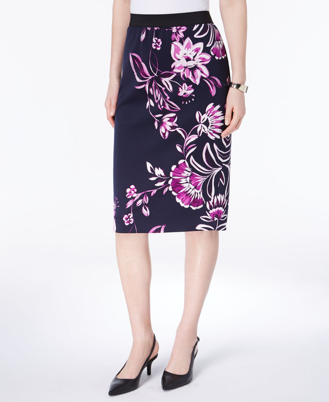 Alfani Printed Scuba Skirt