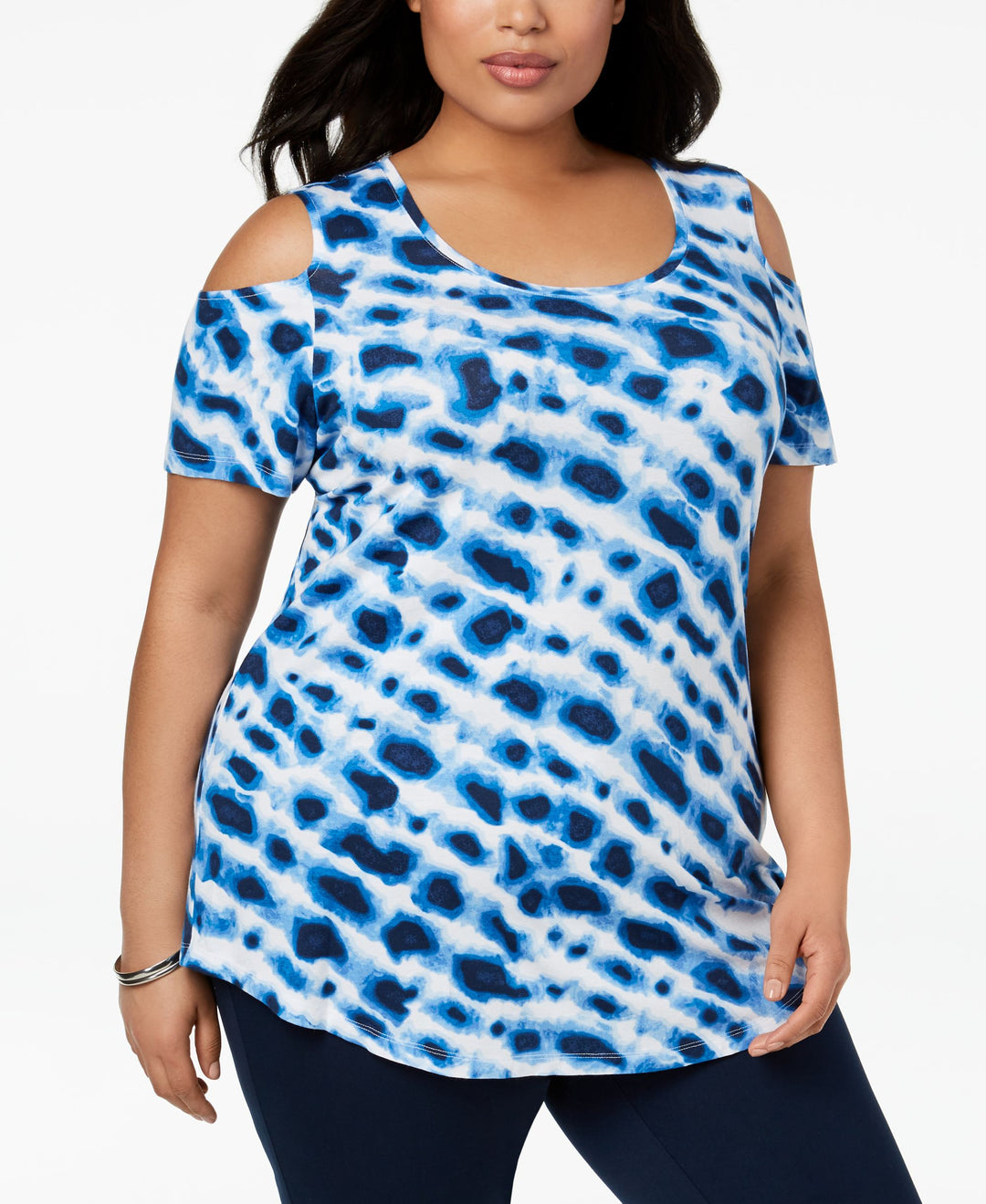 Plus Size Cold-Shoulder Top