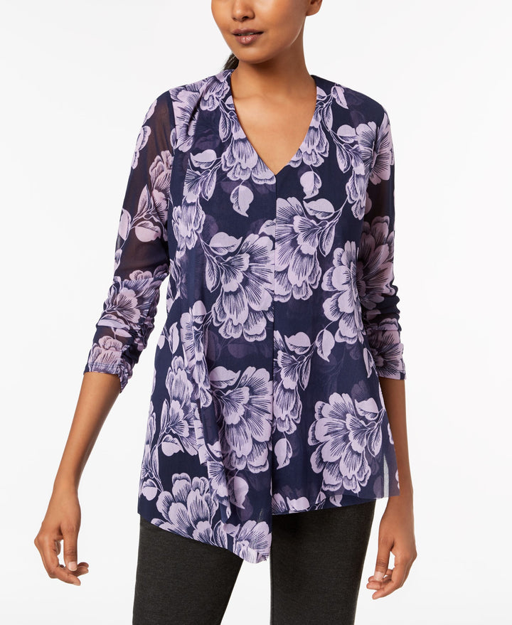 Alfani Draped Asymmetrical Top