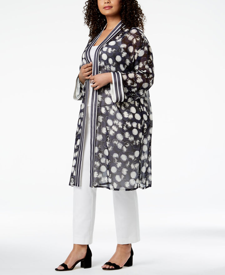 Alfani Plus Size Printed Kimono