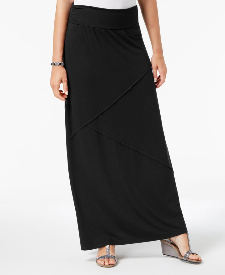 Comfort-Waist Maxi-Skirt