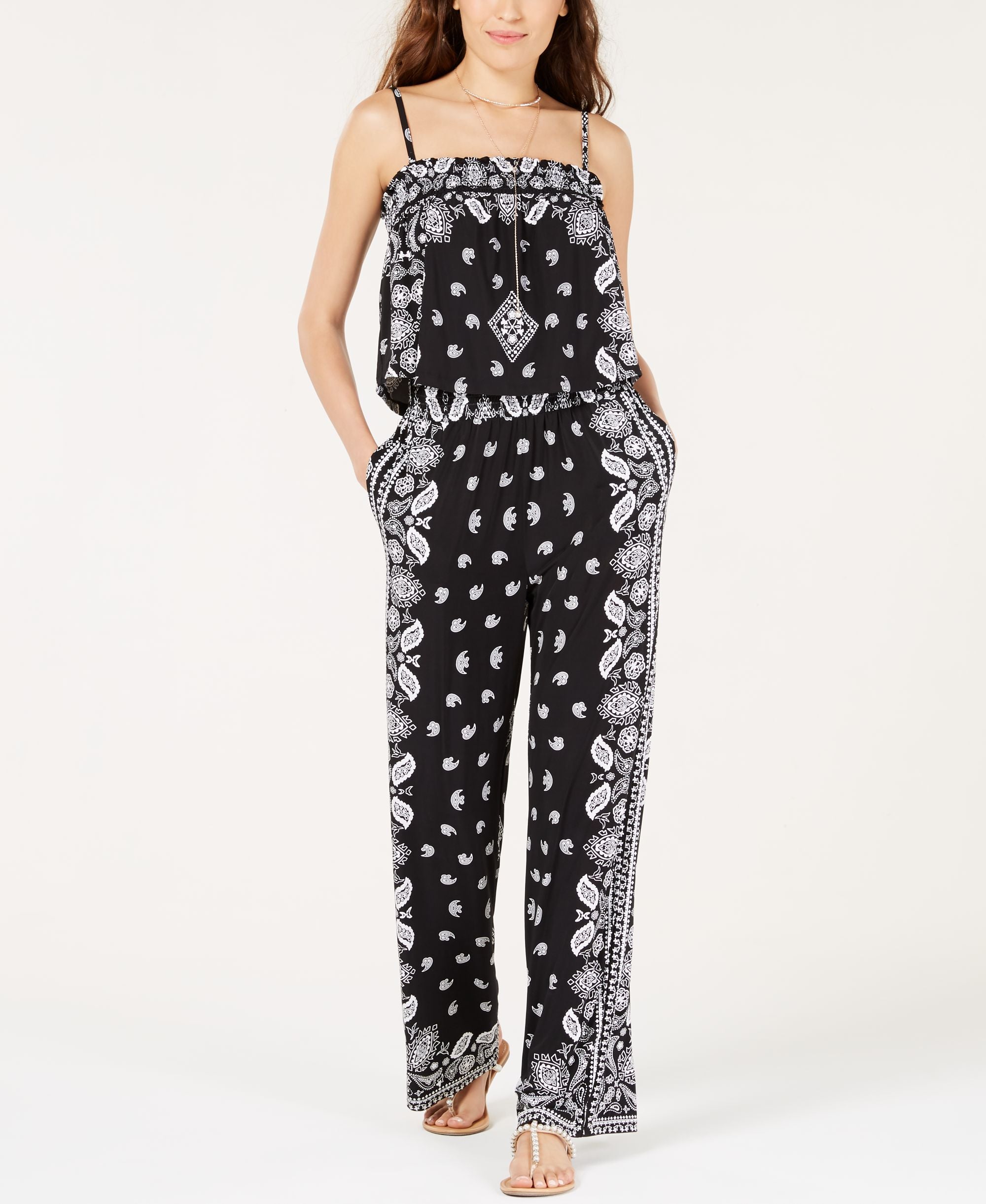 Printed Popover Jumpsuit