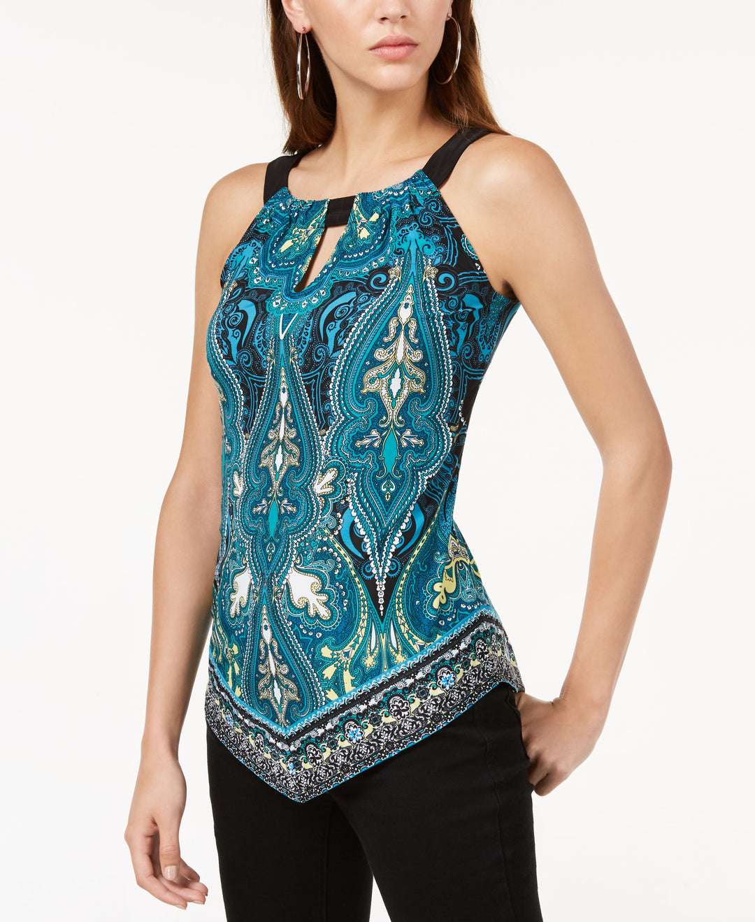 Handkerchief Hem Halter Top