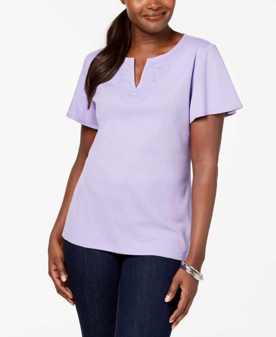 Cotton Embellished Top