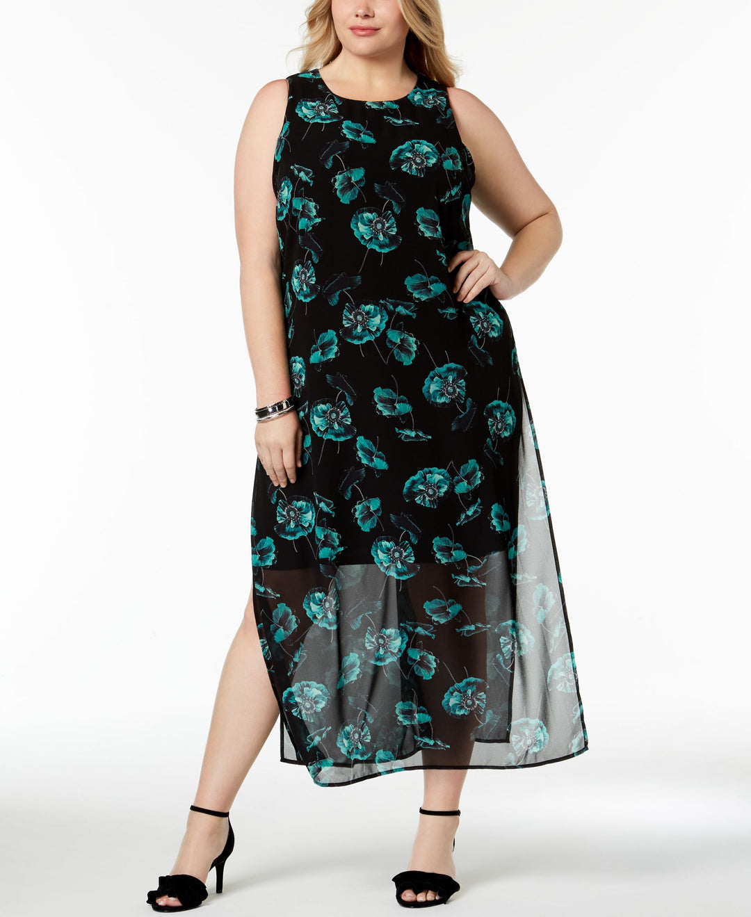 plus size dress with chiffon overlay Plus Size Sequin Chiffon Overlay Short Sleeve Evening Dress Hello Curve