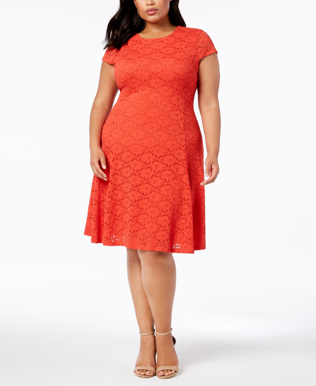 Alfani Plus Size Lace Fit Flare Dress USAFashion Alfani Plus Size Lace Fit Flare Dress USAFashion