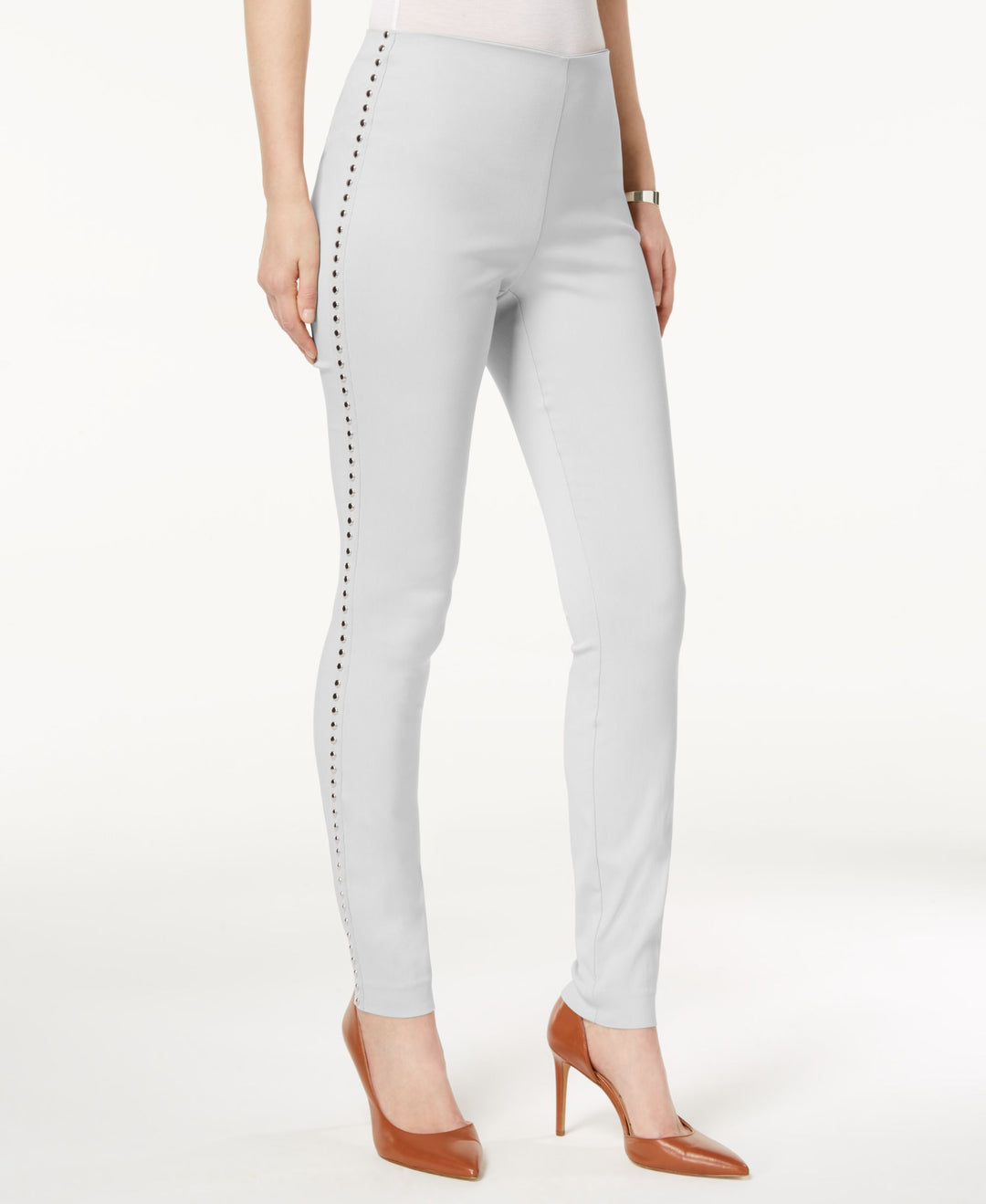 Studded Pull On Skinny Pants