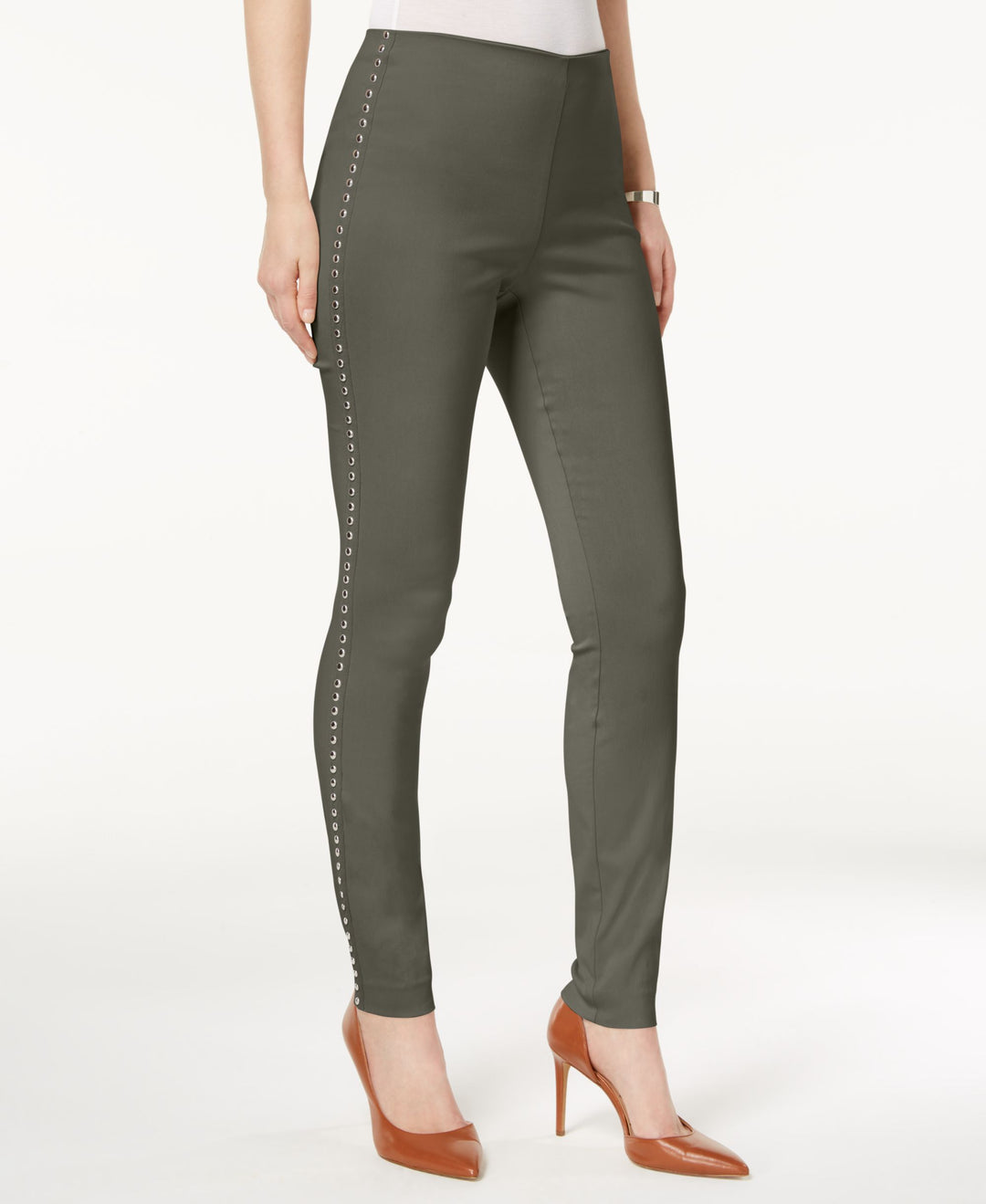 Studded Pull On Skinny Pants