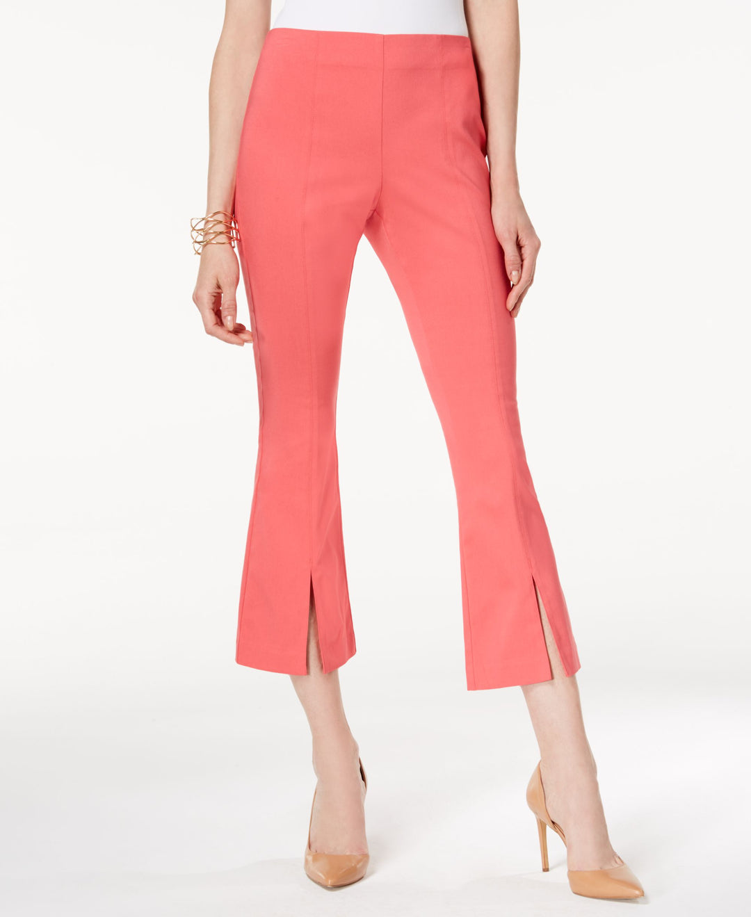 Cropped Split Hem Pants