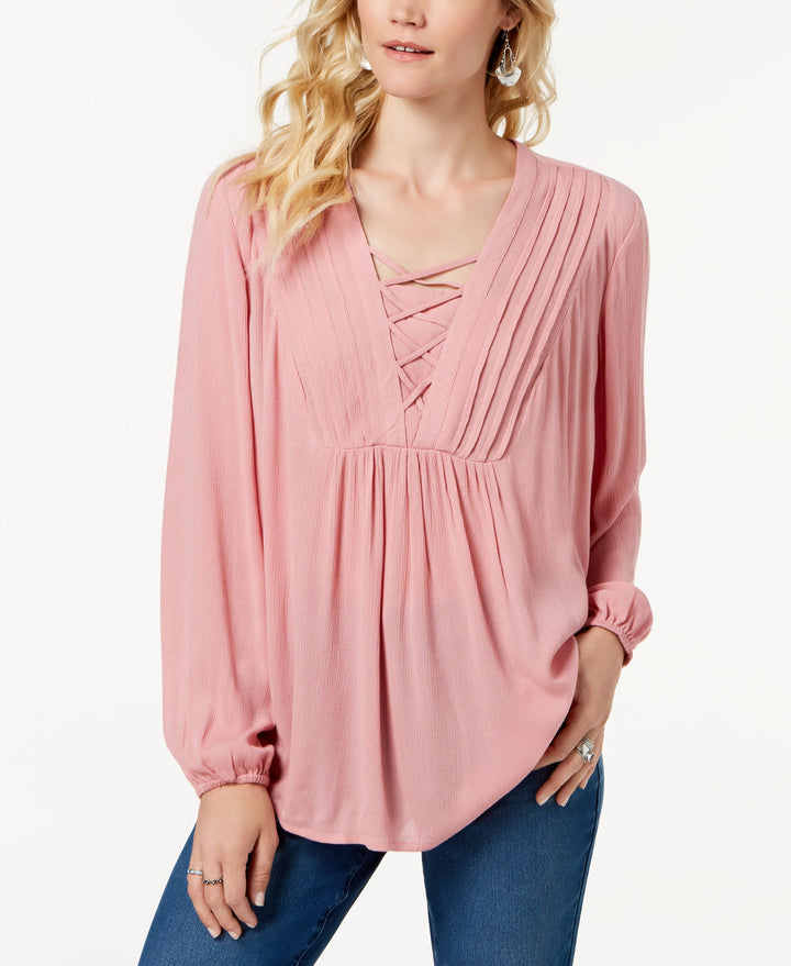 Style & Co Criss Cross Top