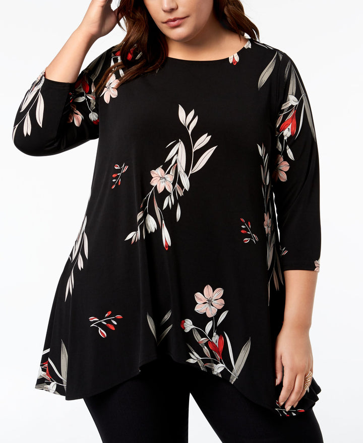 Alfani Plus Printed High Low Tunic
