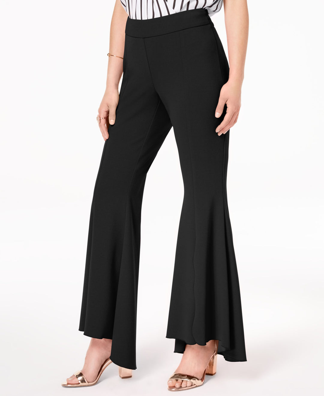 INC Curvy Flared High-Low Pants