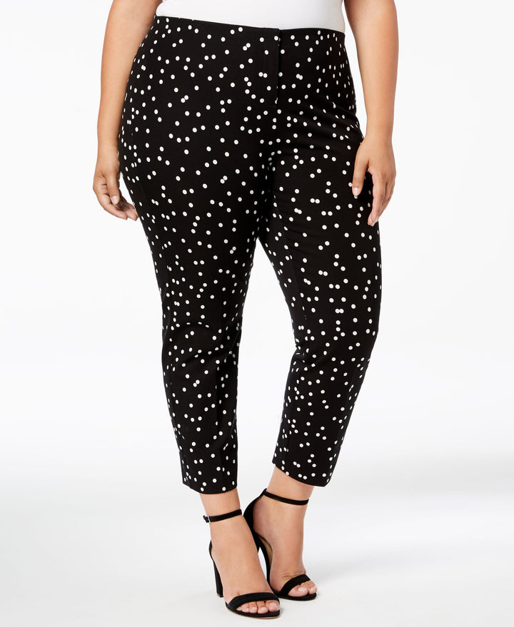 Alfani Plus Size Printed Skinny Pants